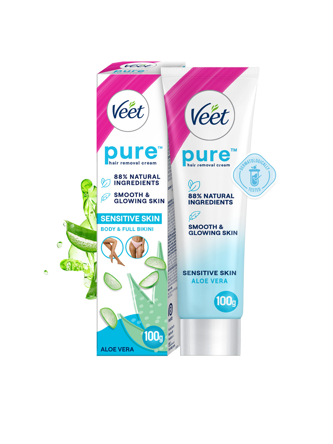 Veet Pure Hair Removal Cream For Sensitive Skin - 100 g