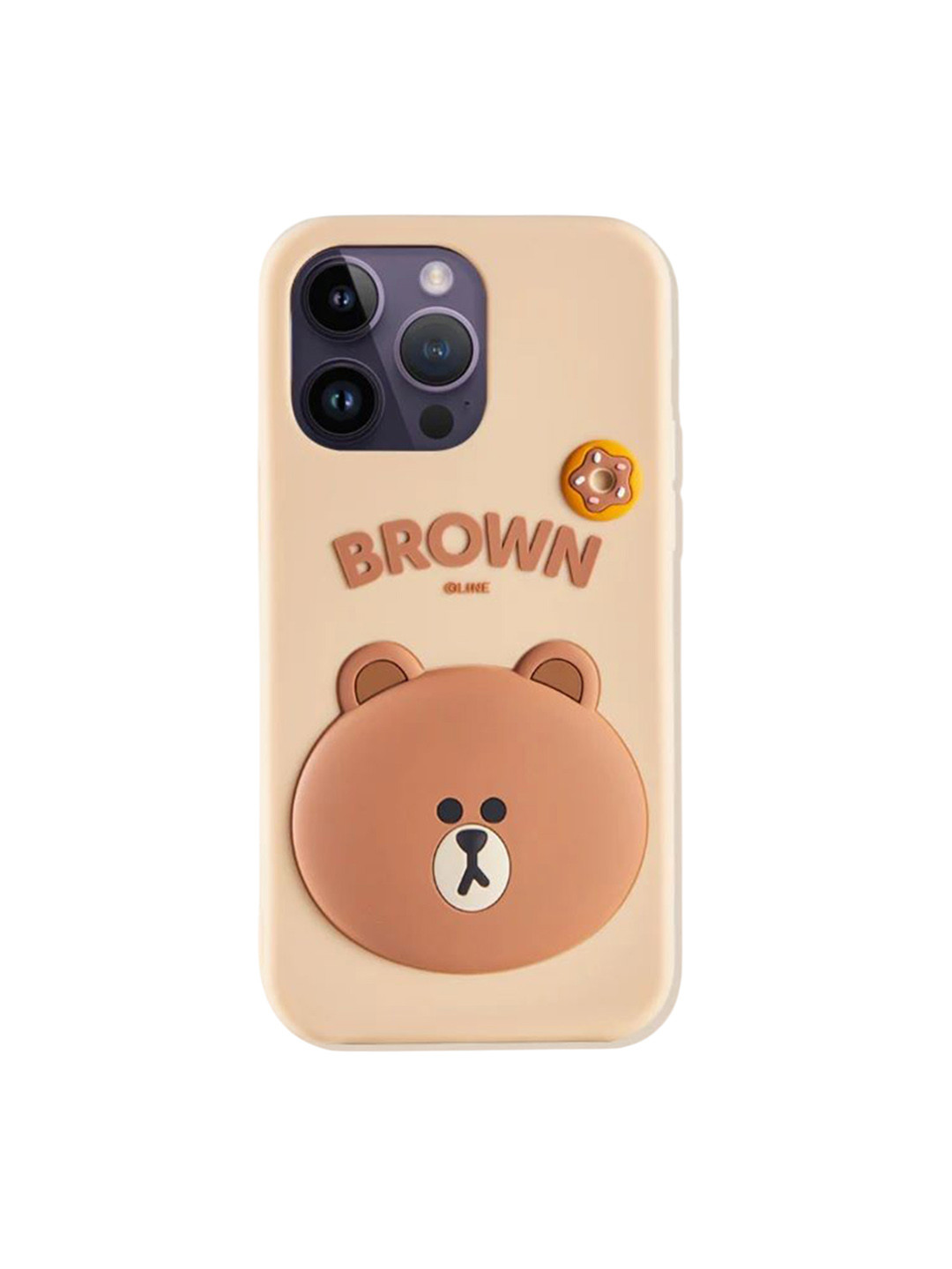 CASE CREATION iPhone 15 Plus 3D Line Friends Teddy Cartoon Back Case
