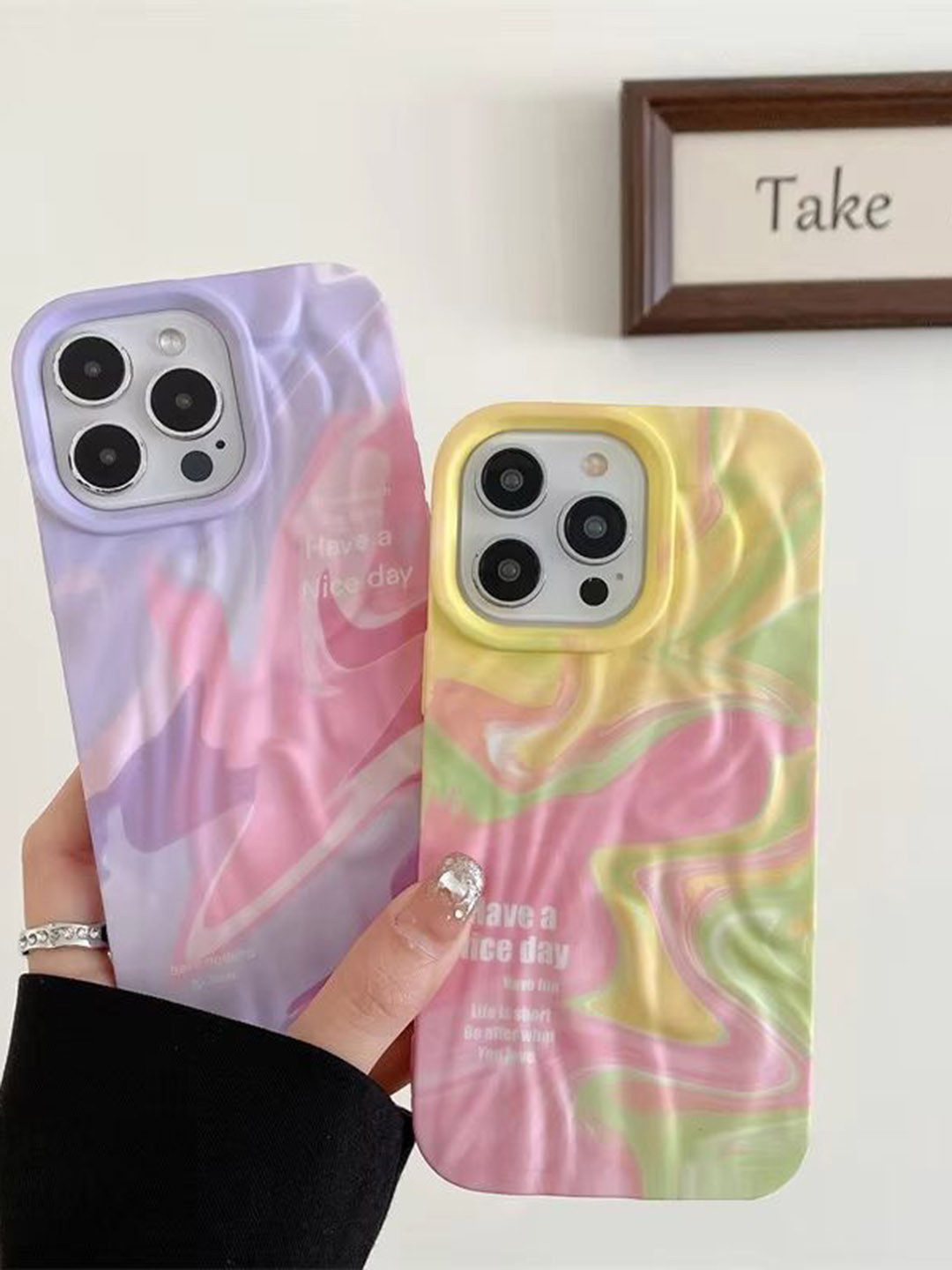 CASE CREATION Pack Of 2 Cartoon Characters Printed iPhone 14 Back Case Mobile Accessories