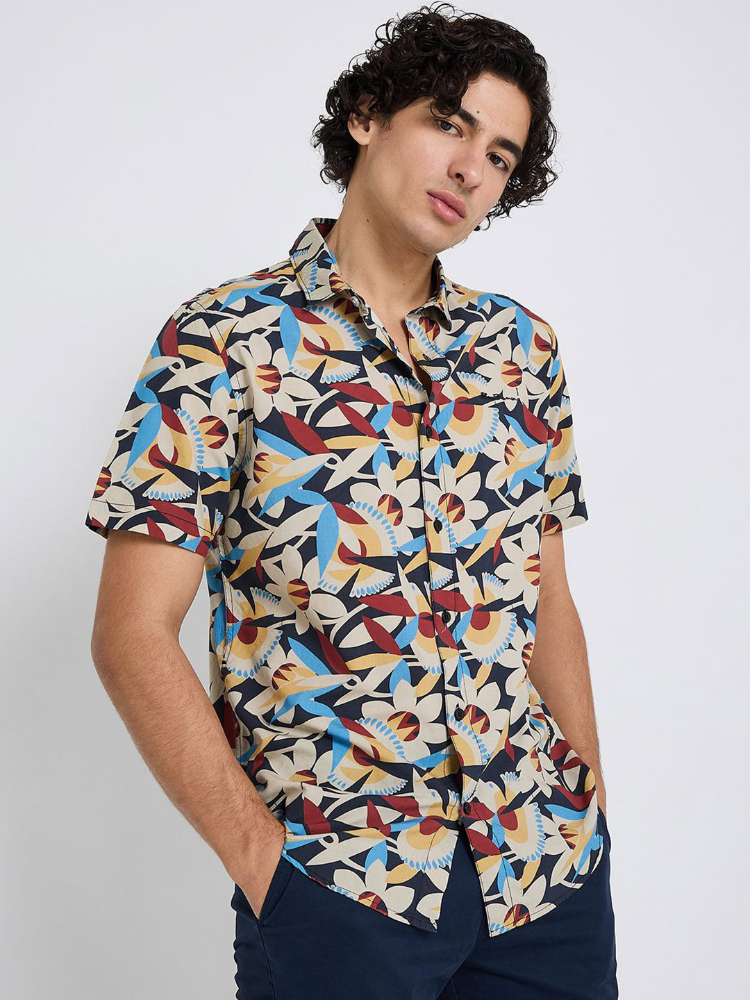 BEN SHERMAN Floral Printed Casual Shirt
