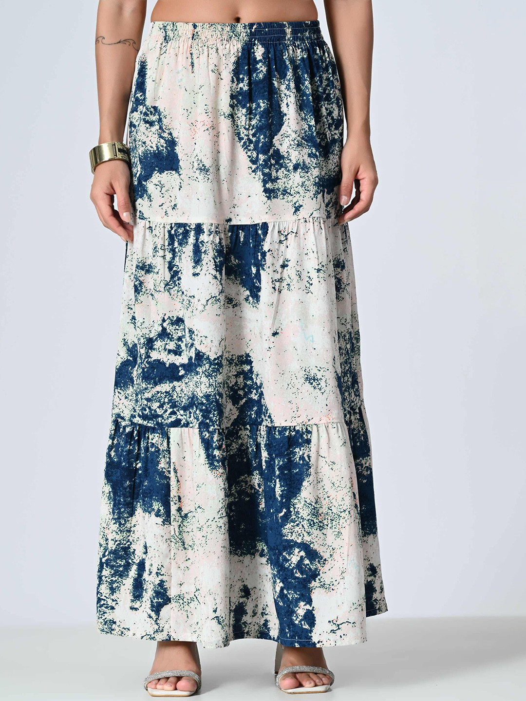 OTIRA Tiered Ankle-Length Skirt