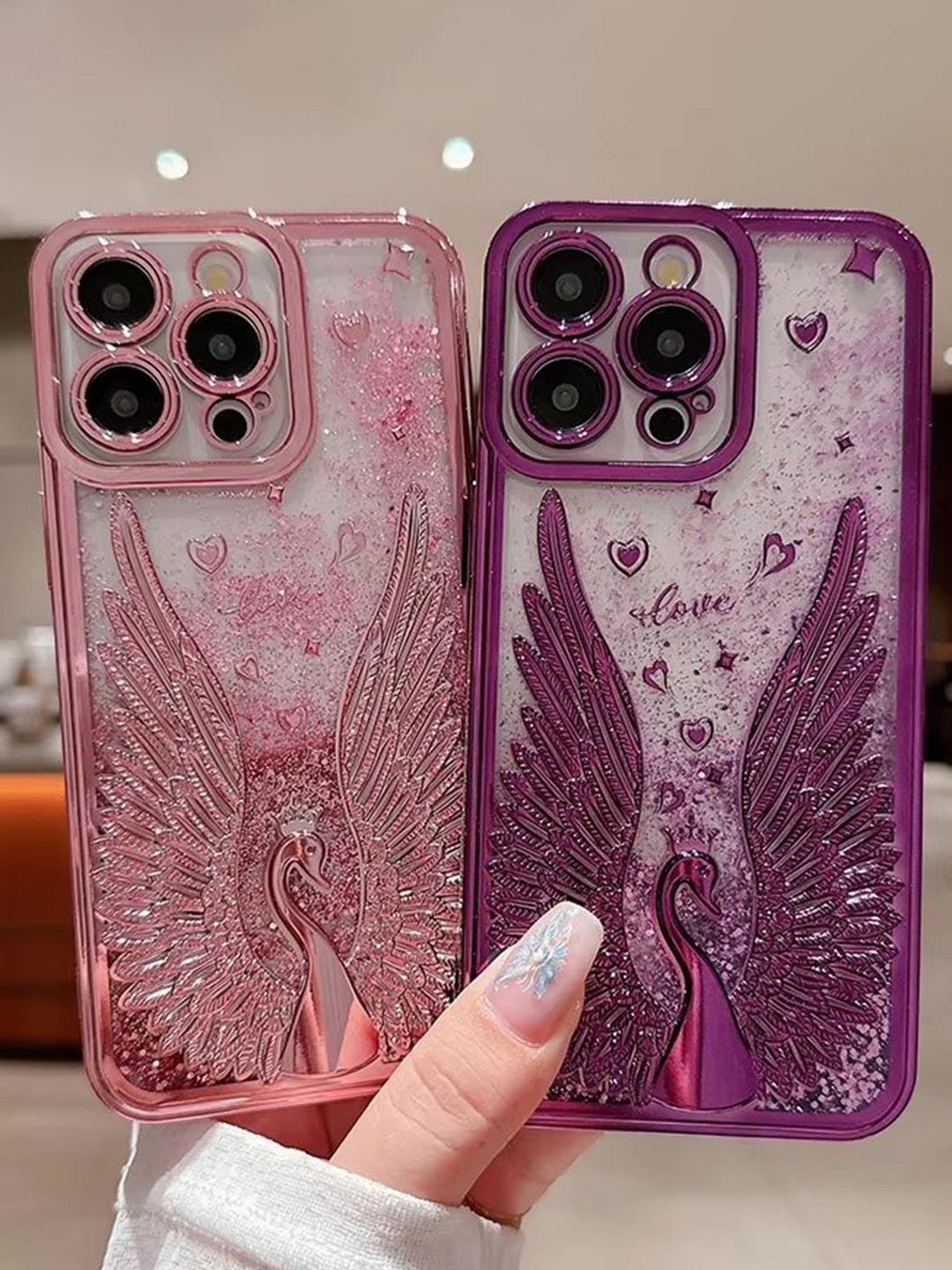CASE CREATION Neon Sand Printed iPhone 15 Pro Back Case Mobile Accessories