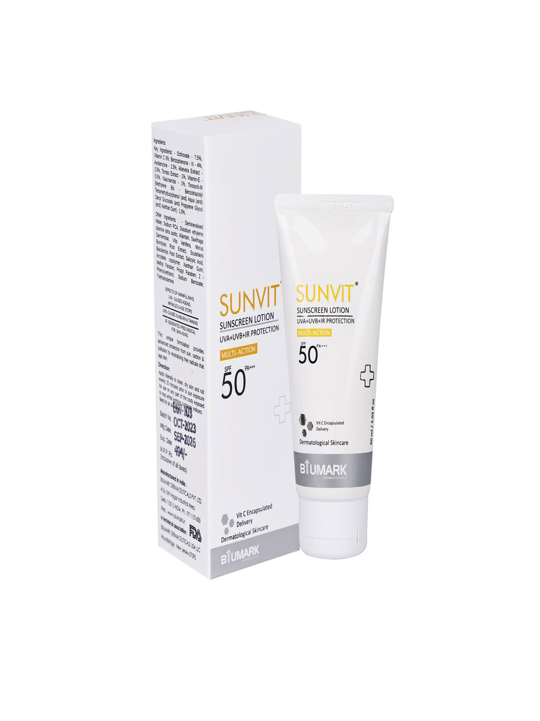BIUMARK Sunvit Sunscreen SPF 50 PA++++ - 60 ml