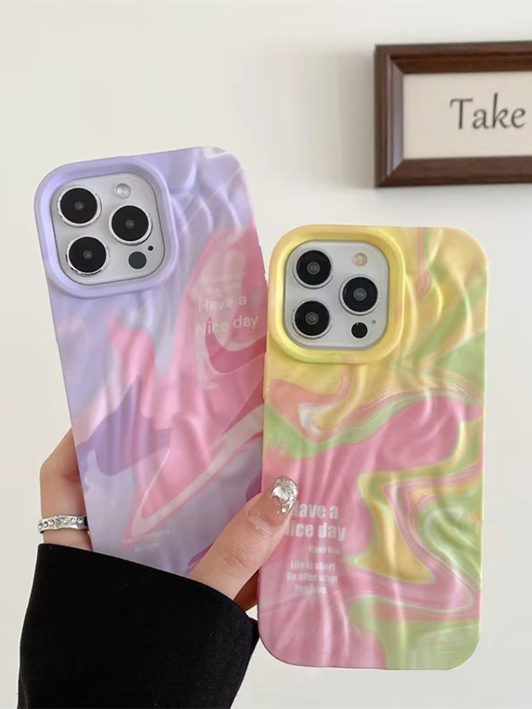 CASE CREATION Pack Of 2 Cartoon Characters Printed iPhone 16 Pro Max Bumper Case