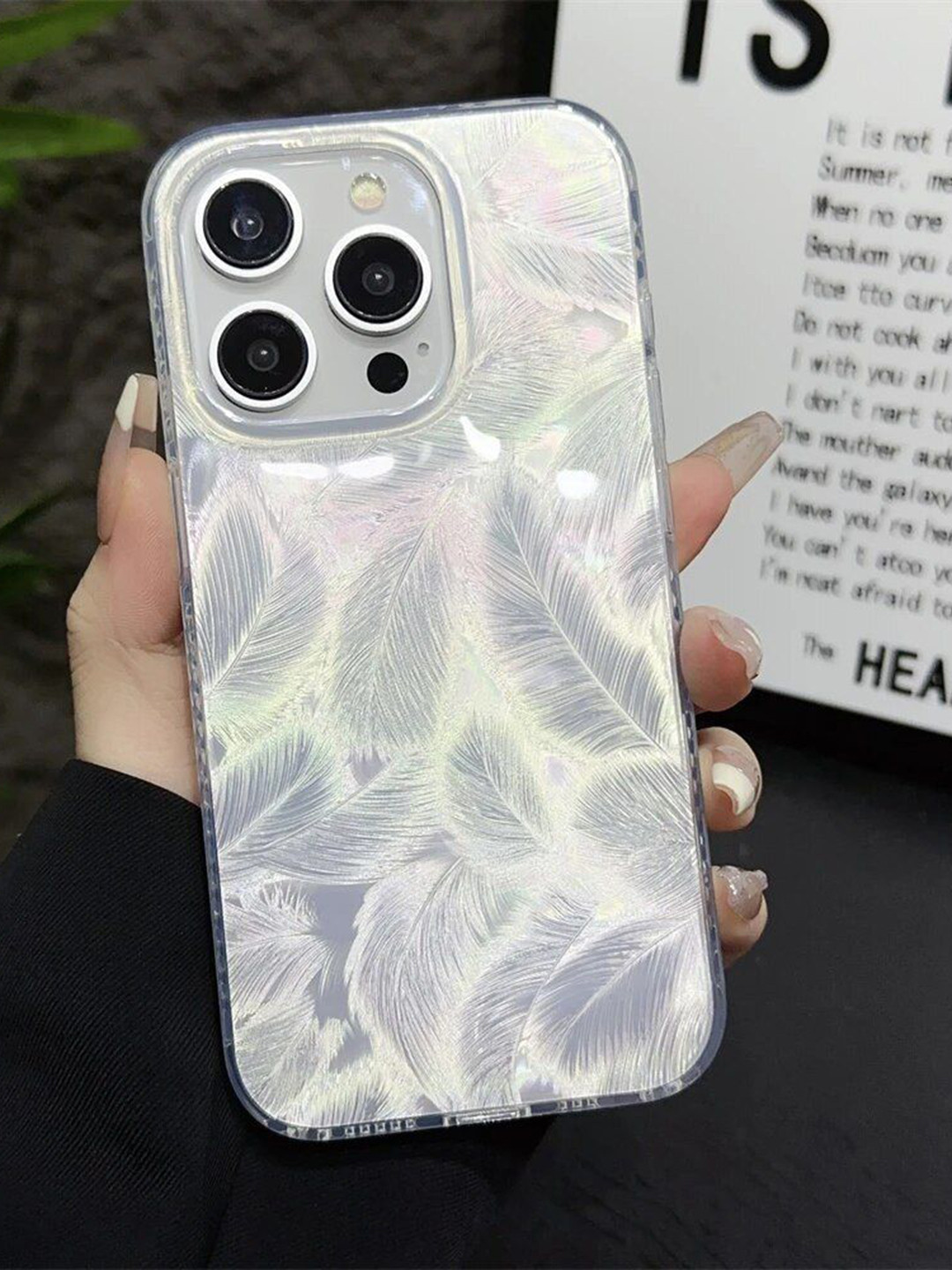 CASE CREATION iPhone 13 Pro Max Quirky Glitter Real 3D Back Case