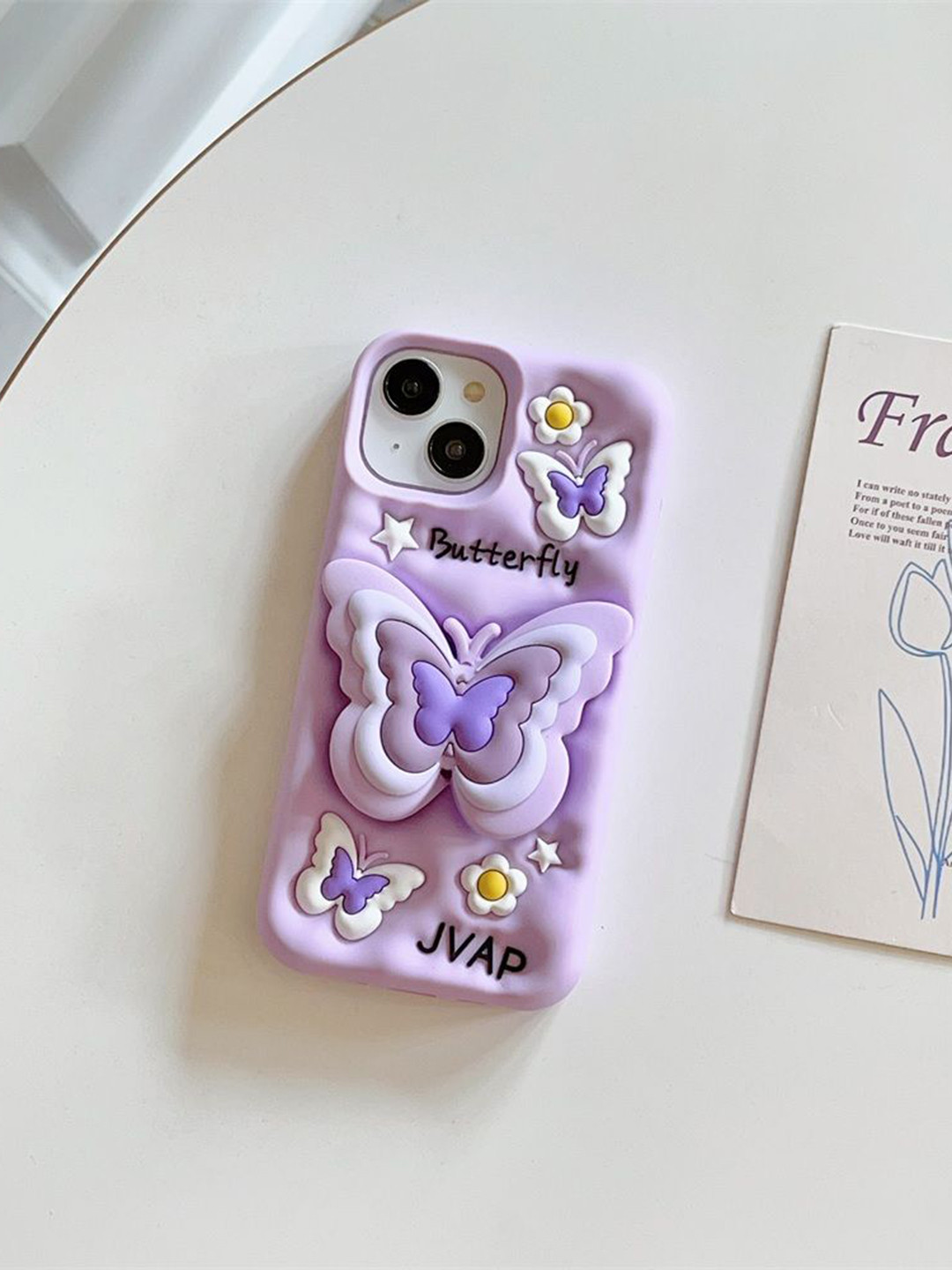 CASE CREATION iPhone 15 Pro Max 3D Butterfly Cartoon Pop Bumper Case