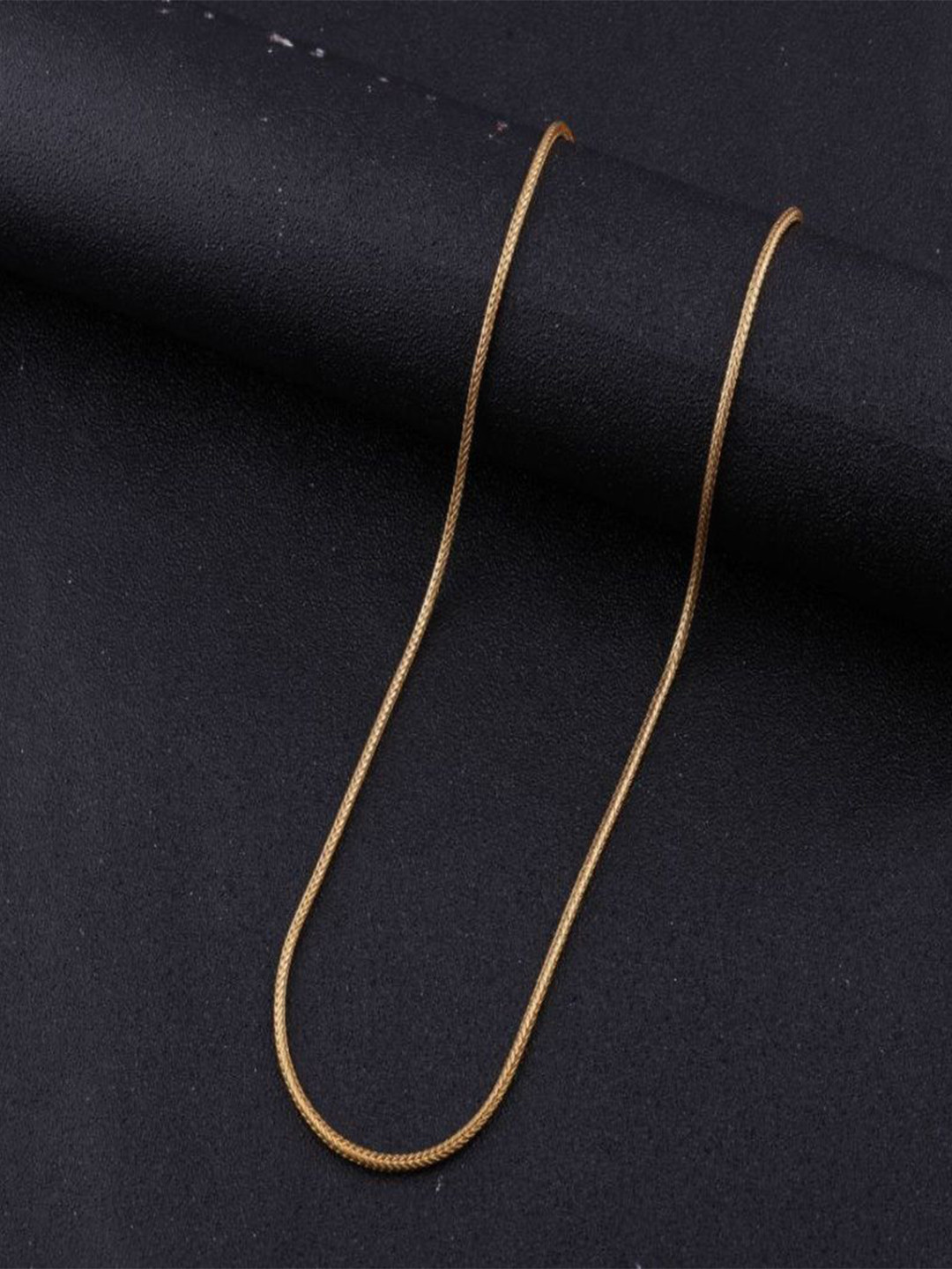 Roadster Men Gold-Plated Smooth Snake Link Chain