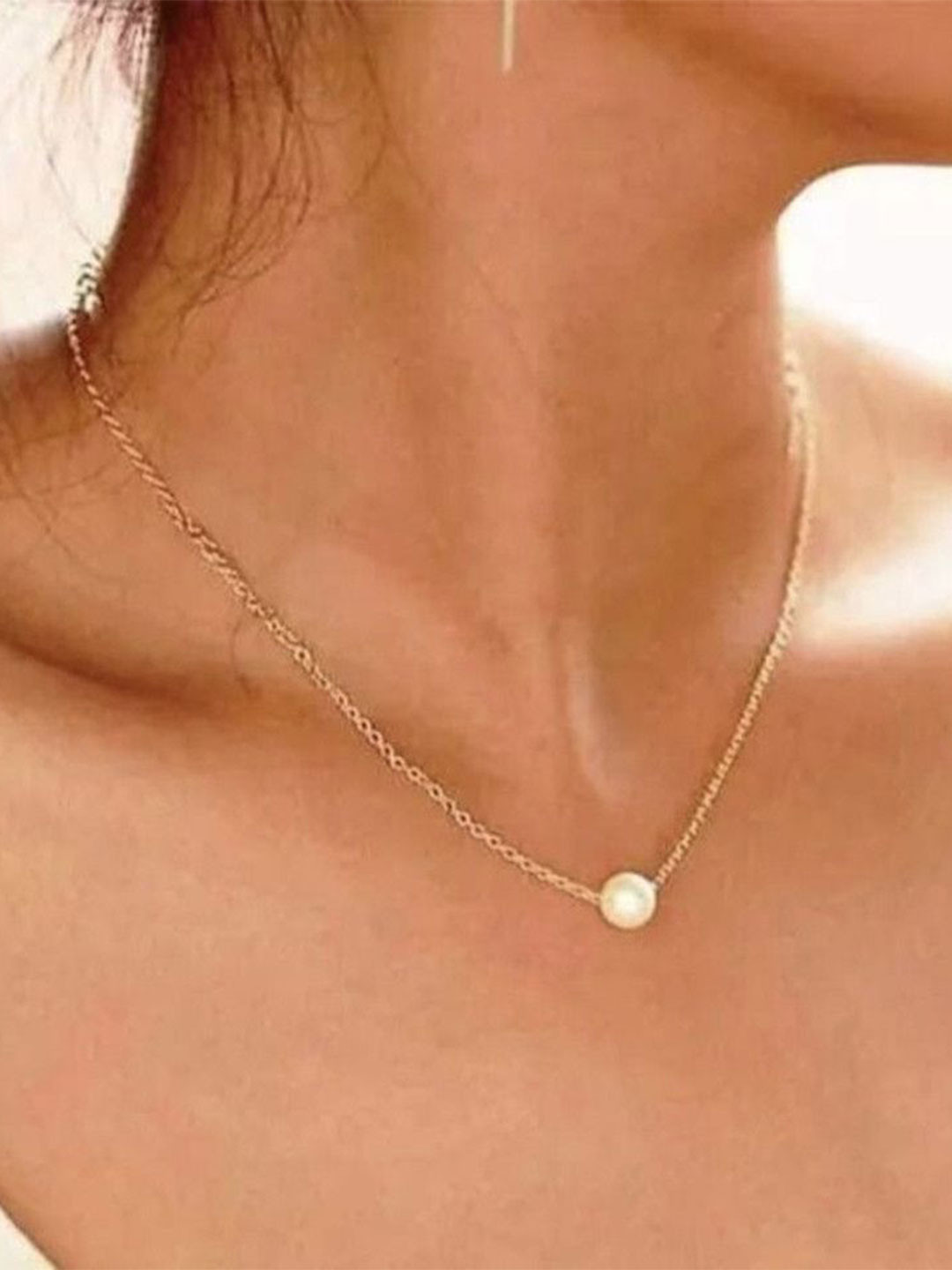 BHUMI09 Women Gold-Plated Western Necklace Chain