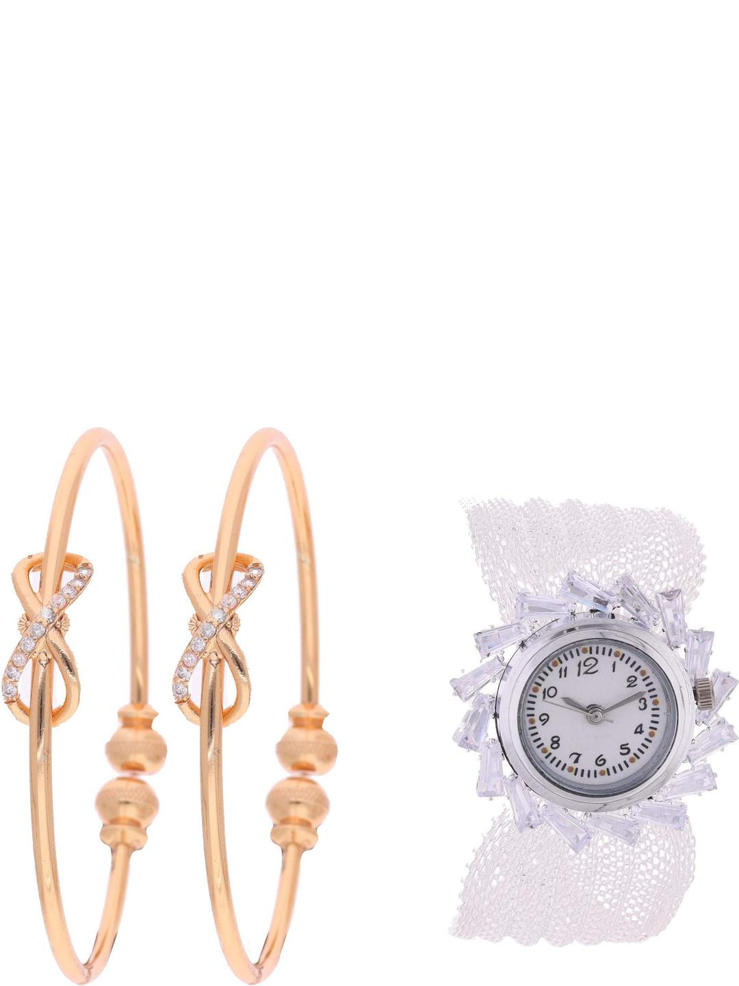 Anouk Gold-Plated Bangle & Bracelet Set