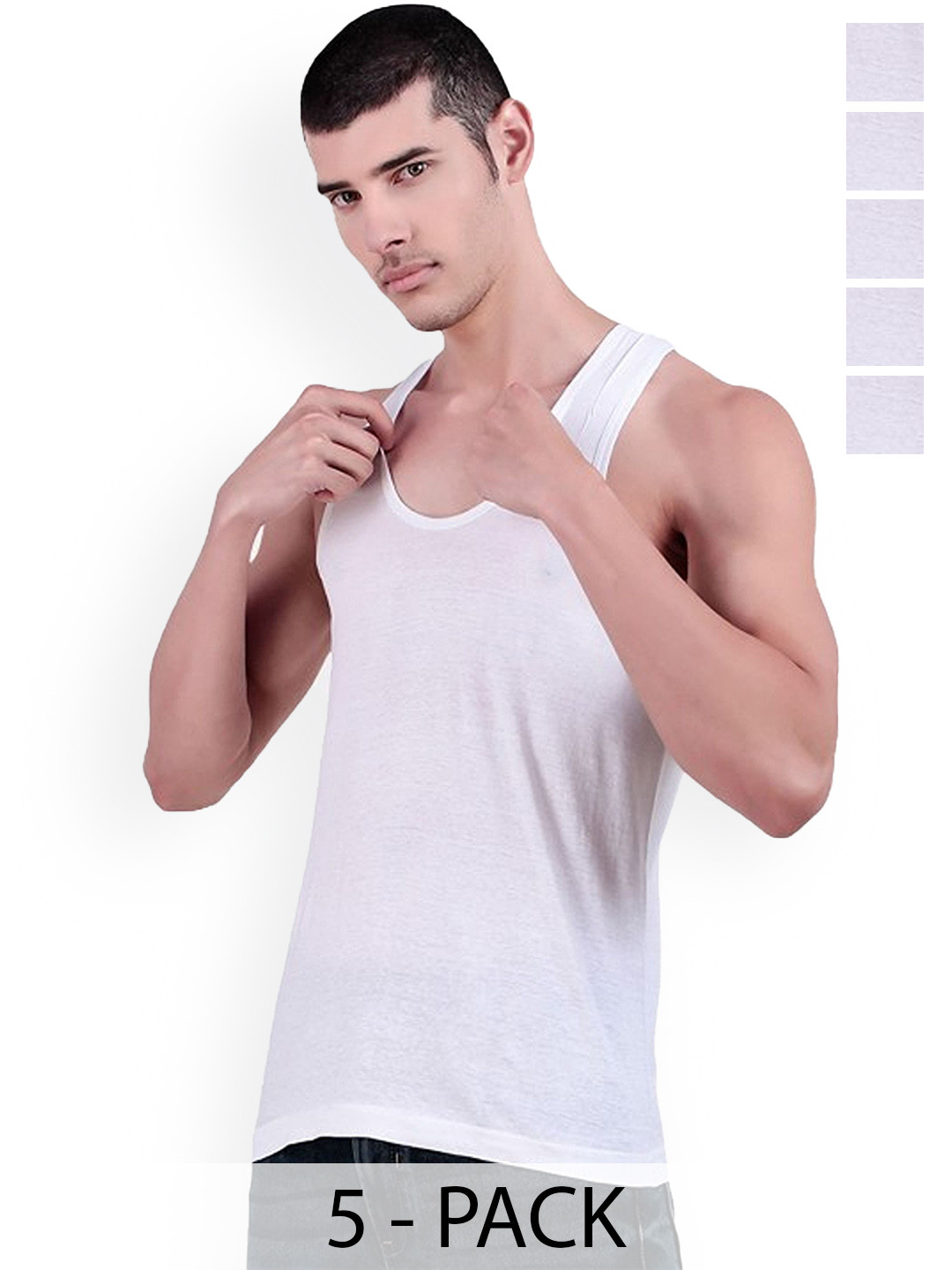CAVENDERS Pack Of 5 Cotton Ultra Comfortable Undershirt Vests C59=-SWIFT---5- ---85