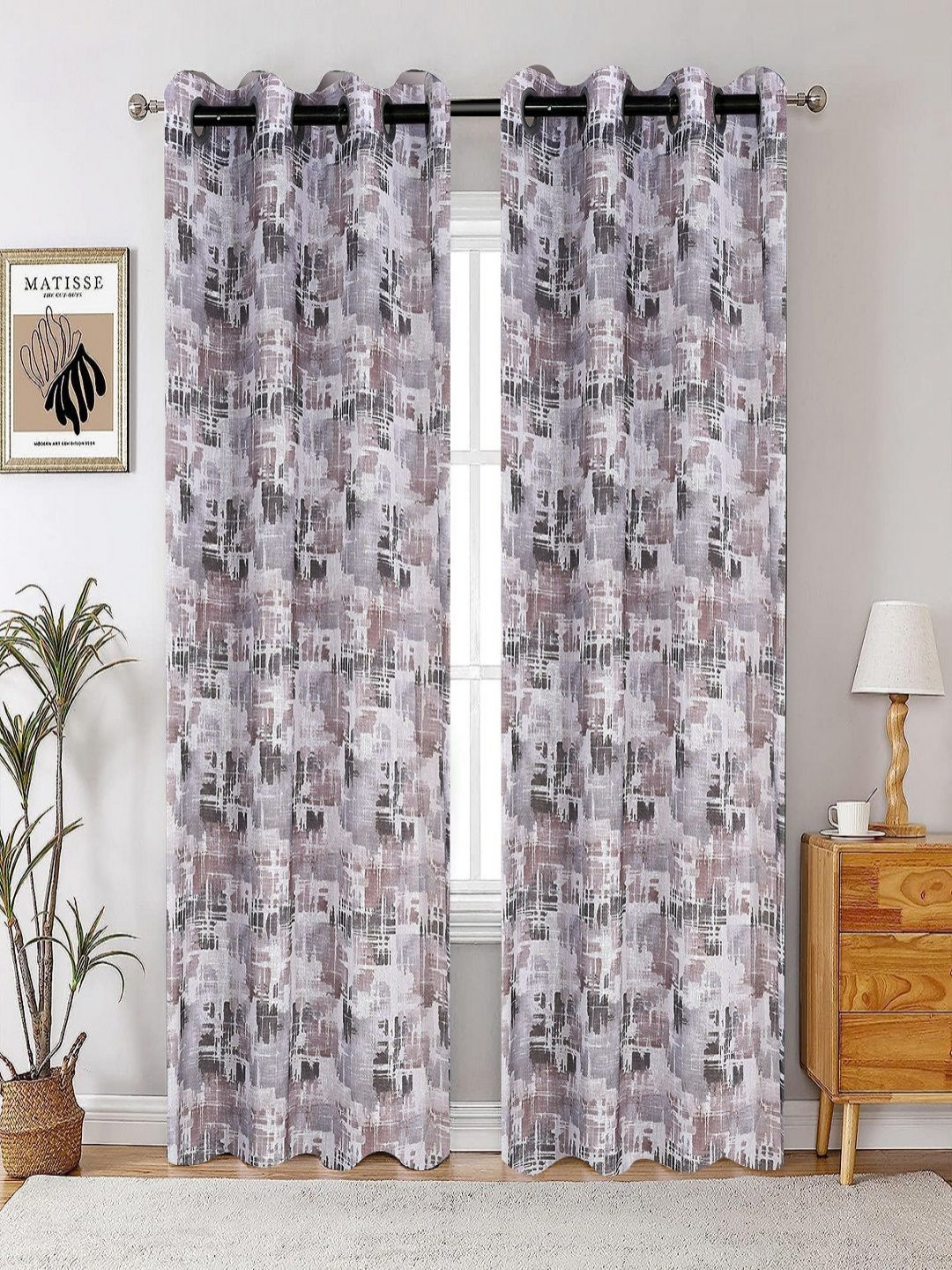 RRC Set of 2 Sheer Door Curtain