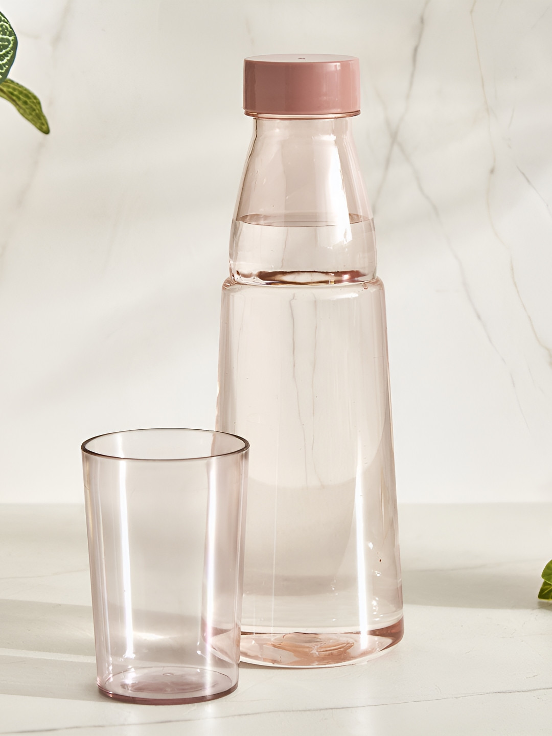 Home Centre Pink Single Plastic Solid Water Bottle