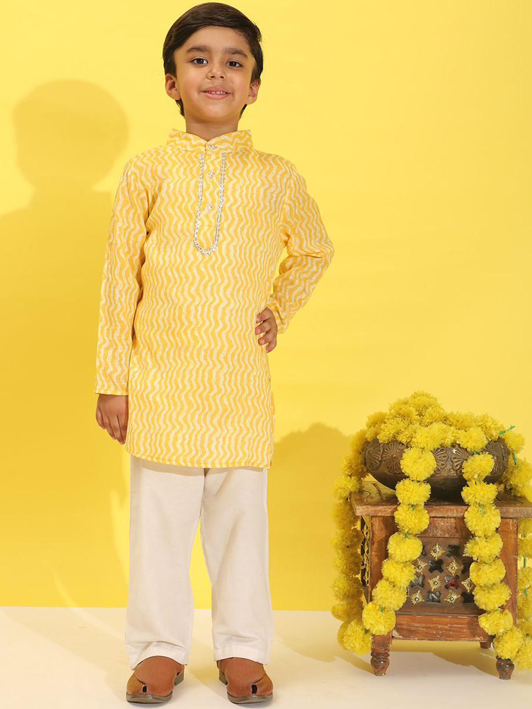 Cutiekins Boys Printed Kurta with Pyjamas