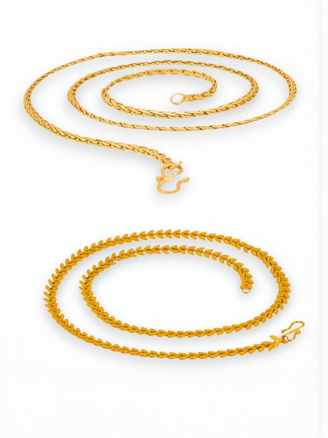 CHARMS Gold-Plated Alloy Necklace set of 2
