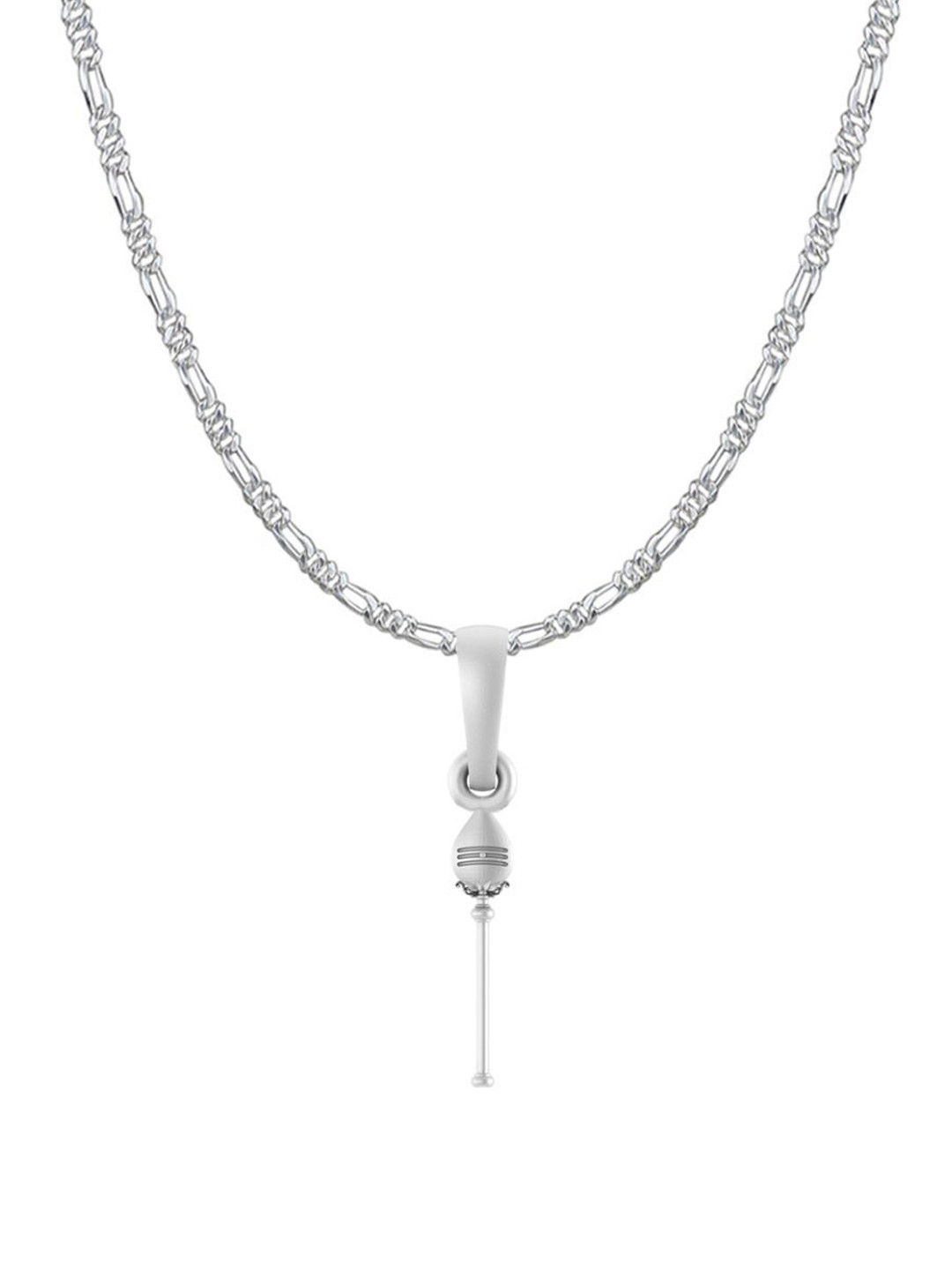 AKSHAT SAPPHIRE Men Vel Pandel Contemporary Pendants with Figaro Chain