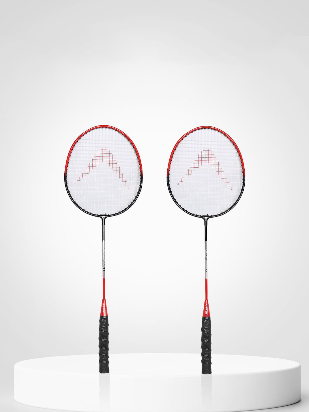 Arrowmax Set Of 2 Steel Badminton Racket Set With Full Cover
