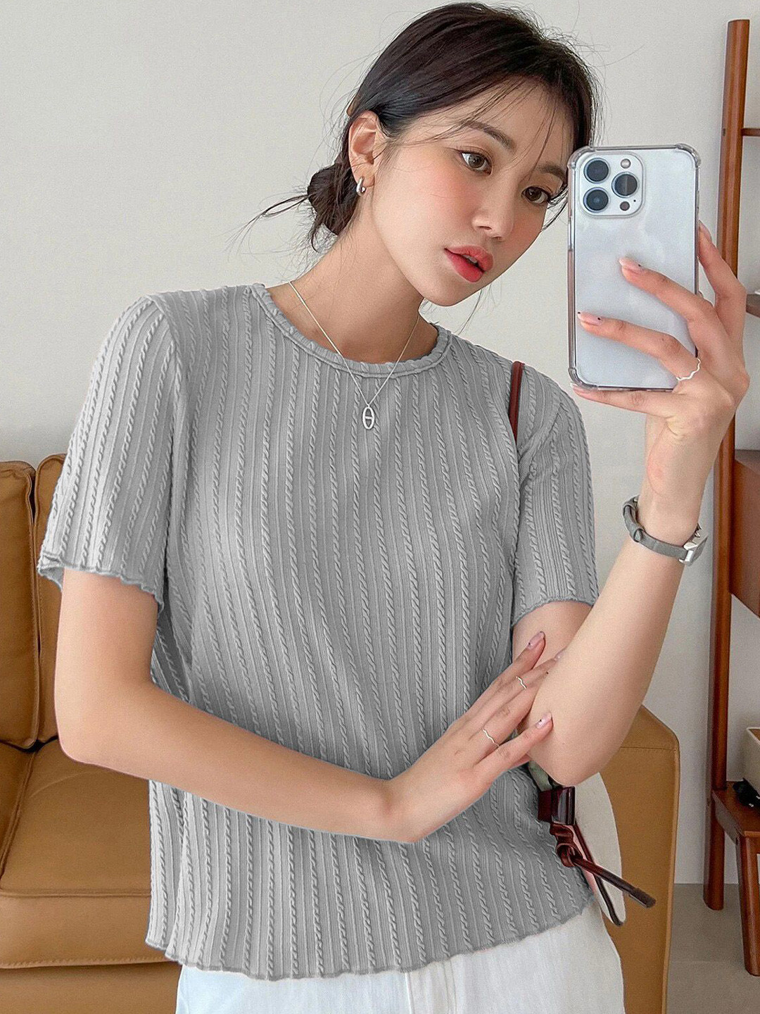 4WRD by Dressberry Round Neck Regular Top