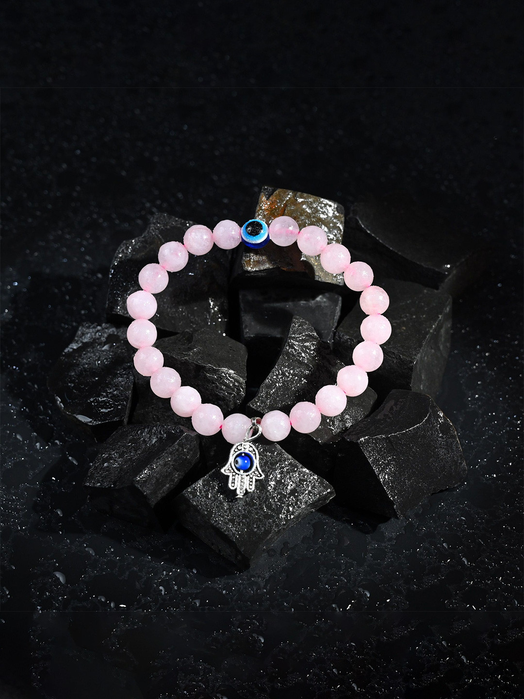 HINDCRAFT Unisex Agate Beaded Bracelet