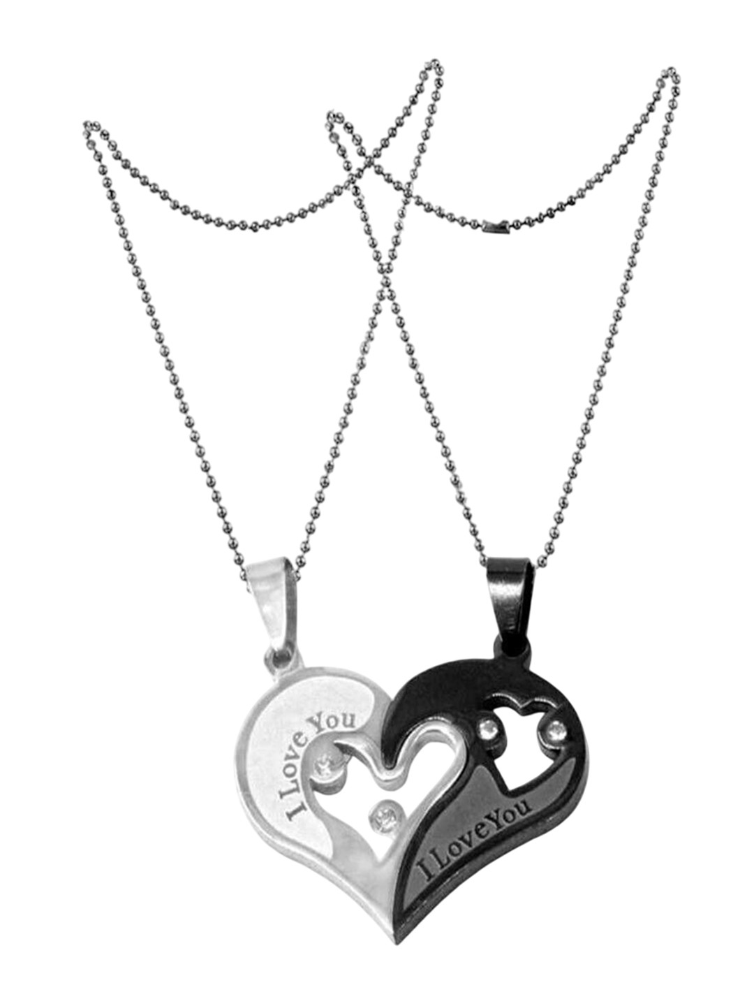 J.S ENTERPRISES Heart Shaped Pendants with Chains