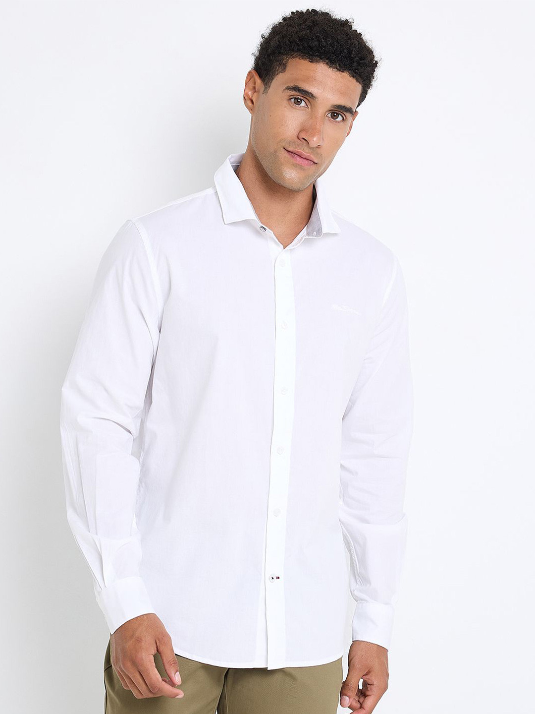 BEN SHERMAN Long Sleeves Patch Pocket Regular Fit Pure Cotton Casual Shirt