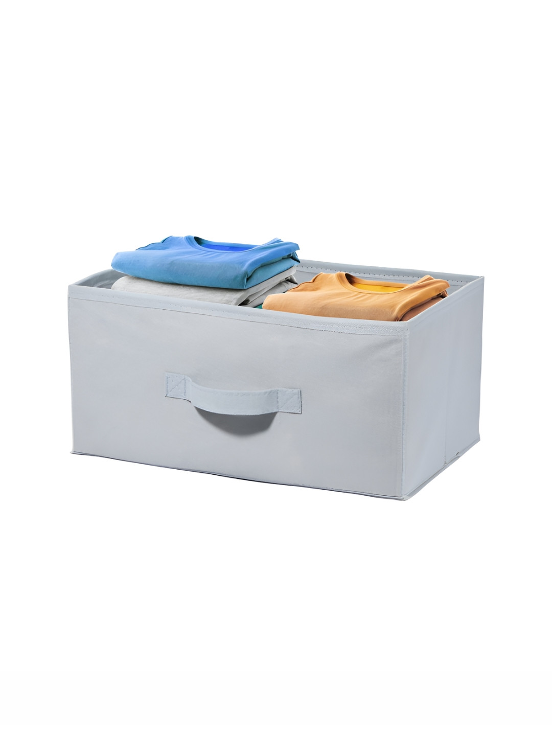 Aura Grey Non-Woven Foldable Cloth Storage Box Wardrobe Drawer Organiser