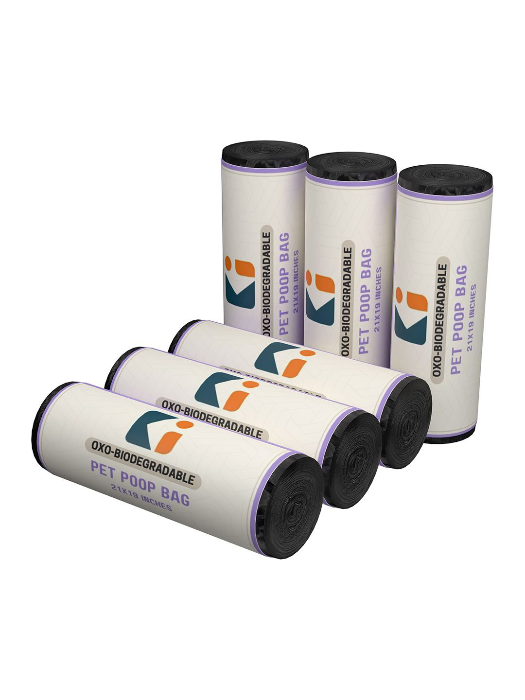 Kuber Industries Medium Size 180 Pcs Leak-Proof Dog Poop Bags