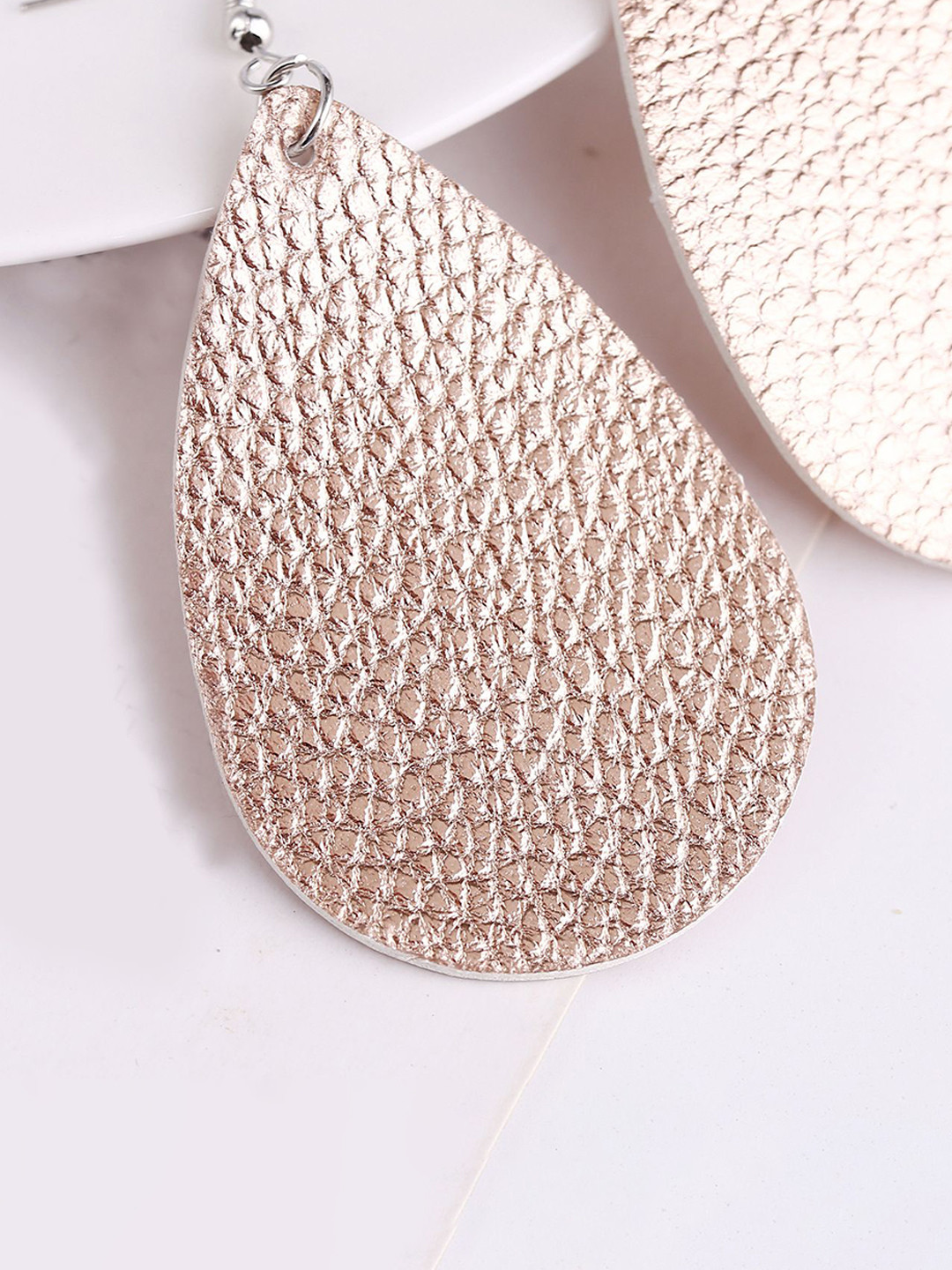 StyleCast x Revolte Silver-Plated Oval Shape Drop Earrings