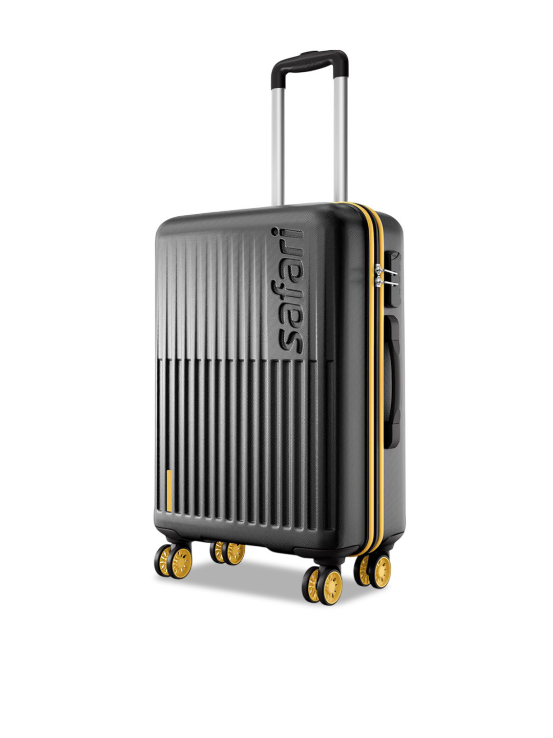 Safari Astra Neo Textured Hard Sided 8 Wheels Medium Check-In Trolley Bag