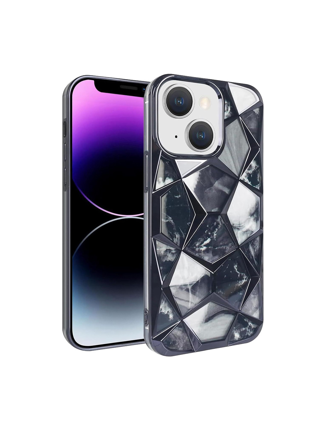 CASE CREATION iPhone 12 3D Diamond Glitter Sparkle Back Case