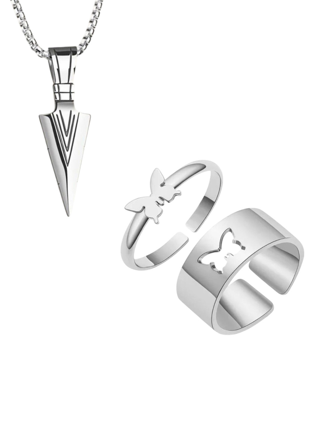 J.S ENTERPRISES  Necklace & Ring Jewellery Set