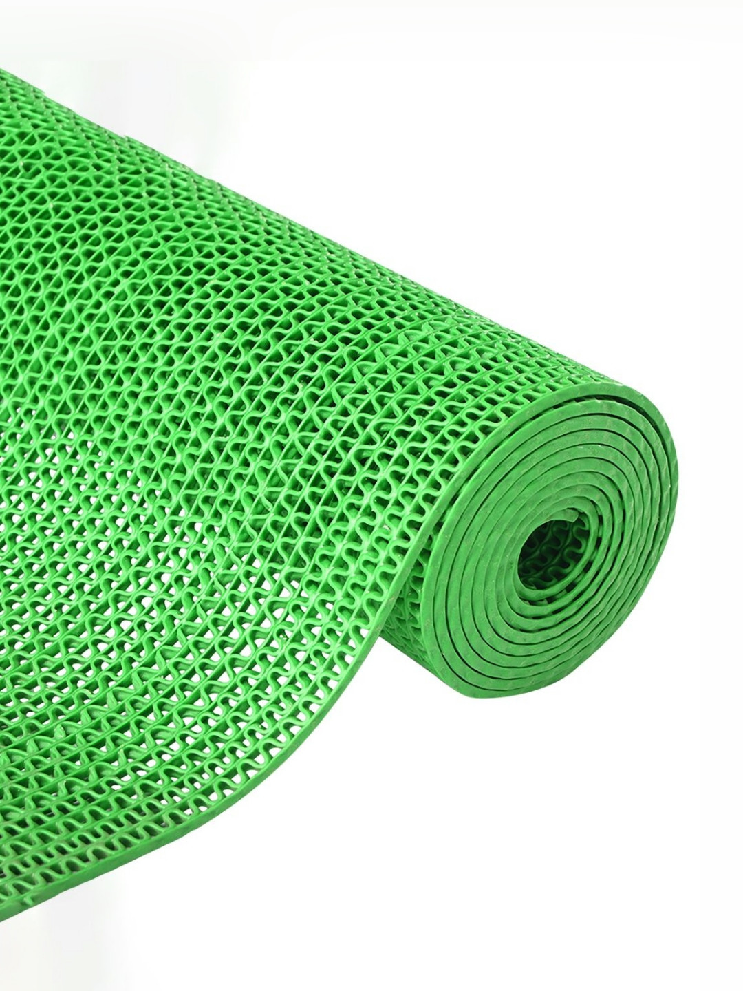Myntra Elegant Homes Green Pattern 110 GSM PVC Rubber Bath Rugs
