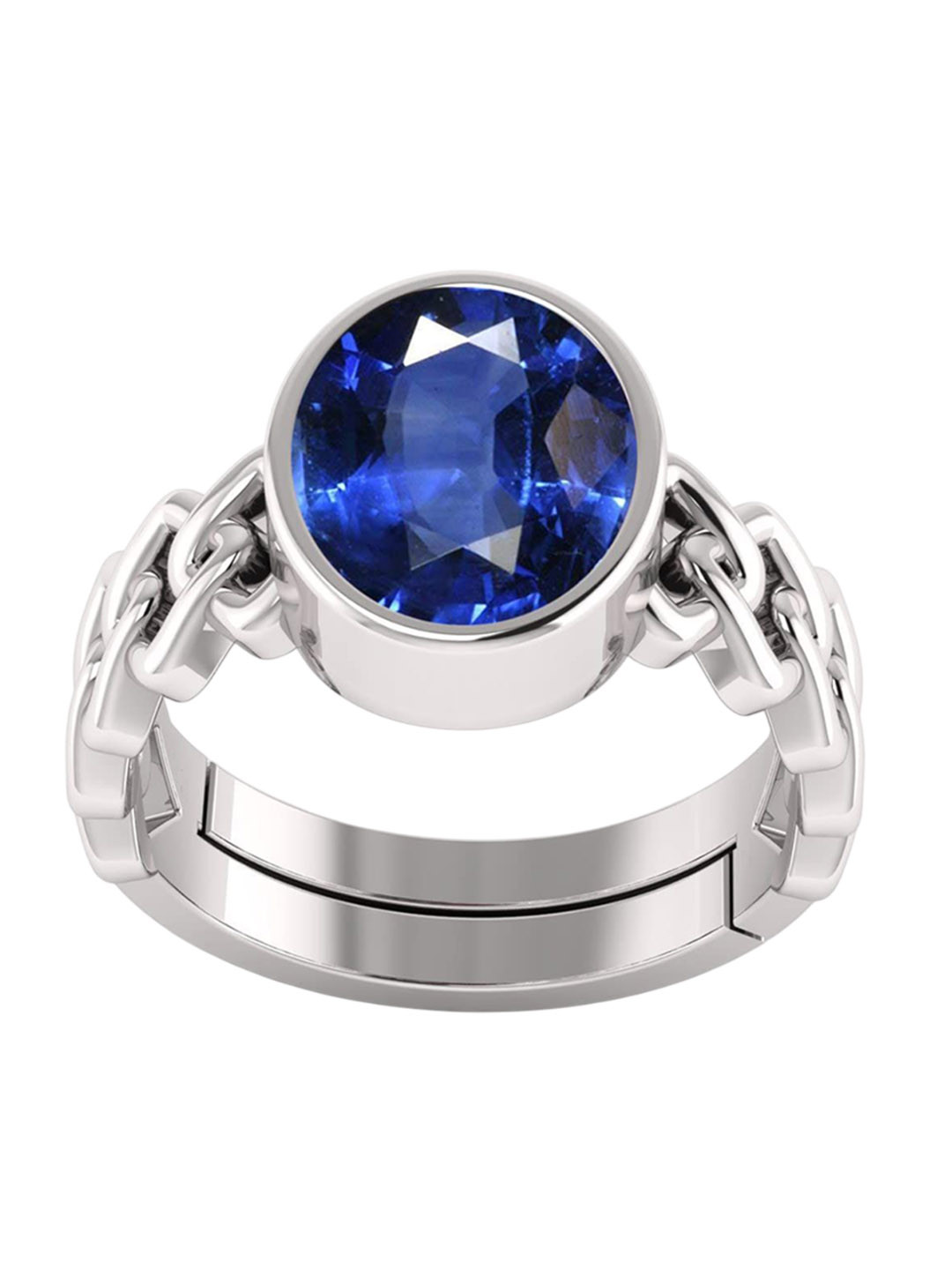 RSPR 13.25 Ratti 12.72 Carat Neelam Sapphire-Studded Finger Ring