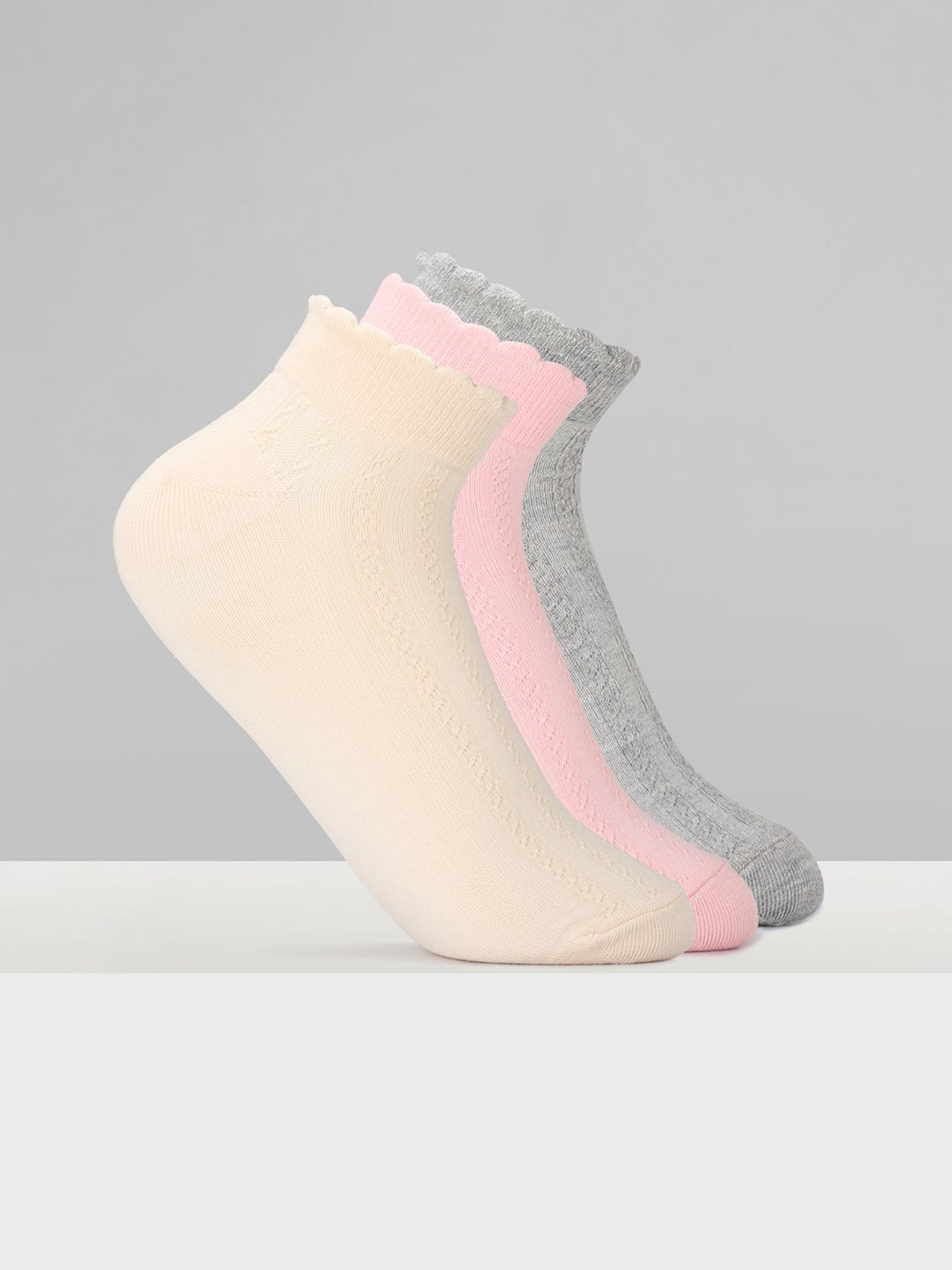 Honey by Pantaloons Pack Of 3 Ankle-Length Socks