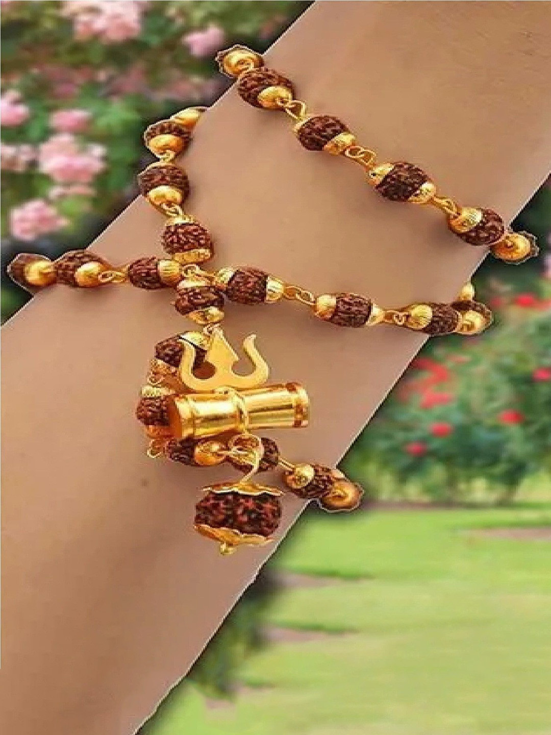 Crazy Fashion Unisex Stainless Steel Ethnic Rtd Mala