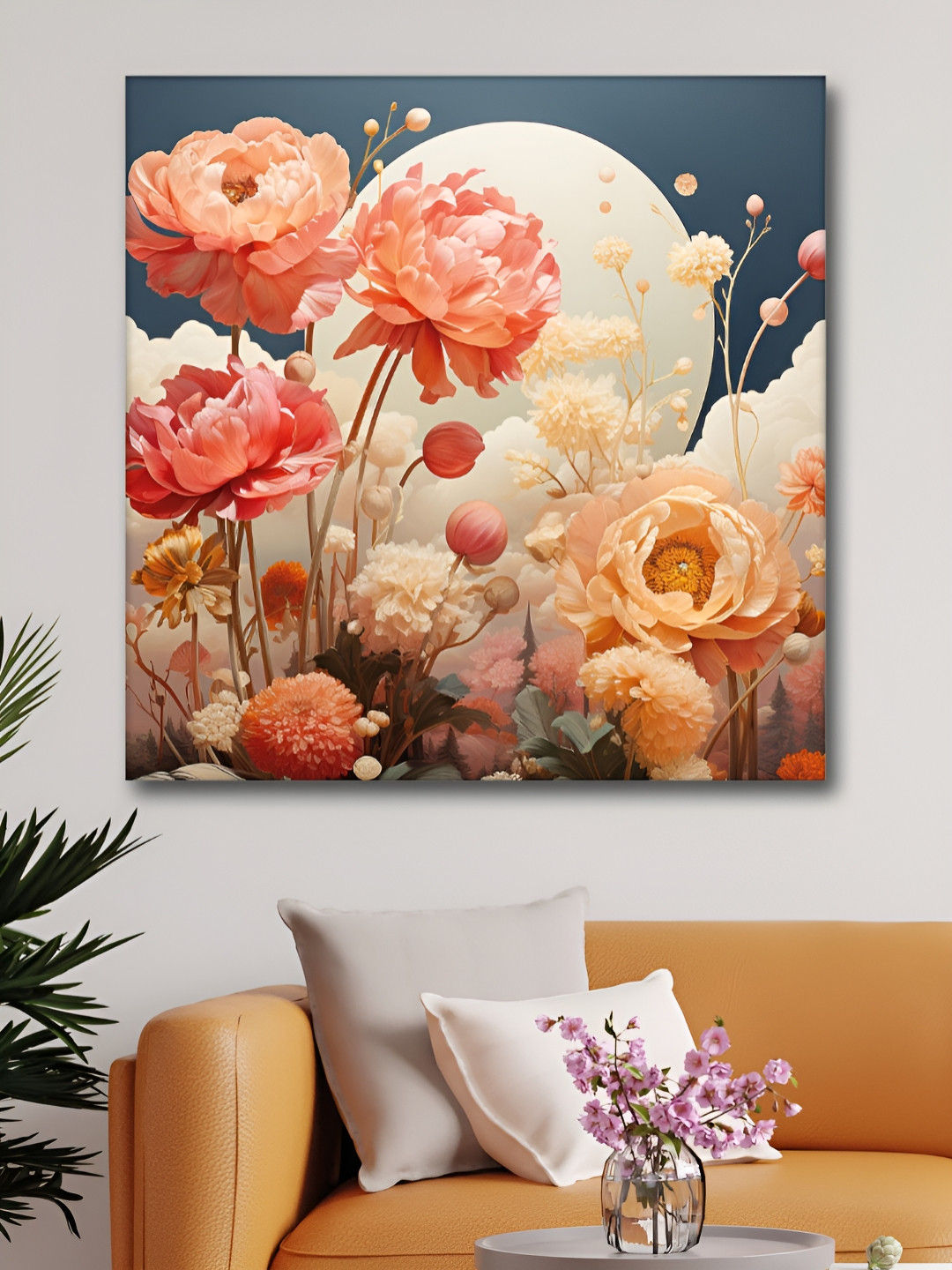Aura Canvas Wall Square Portrait Paintings Wall Art -24 x 24In