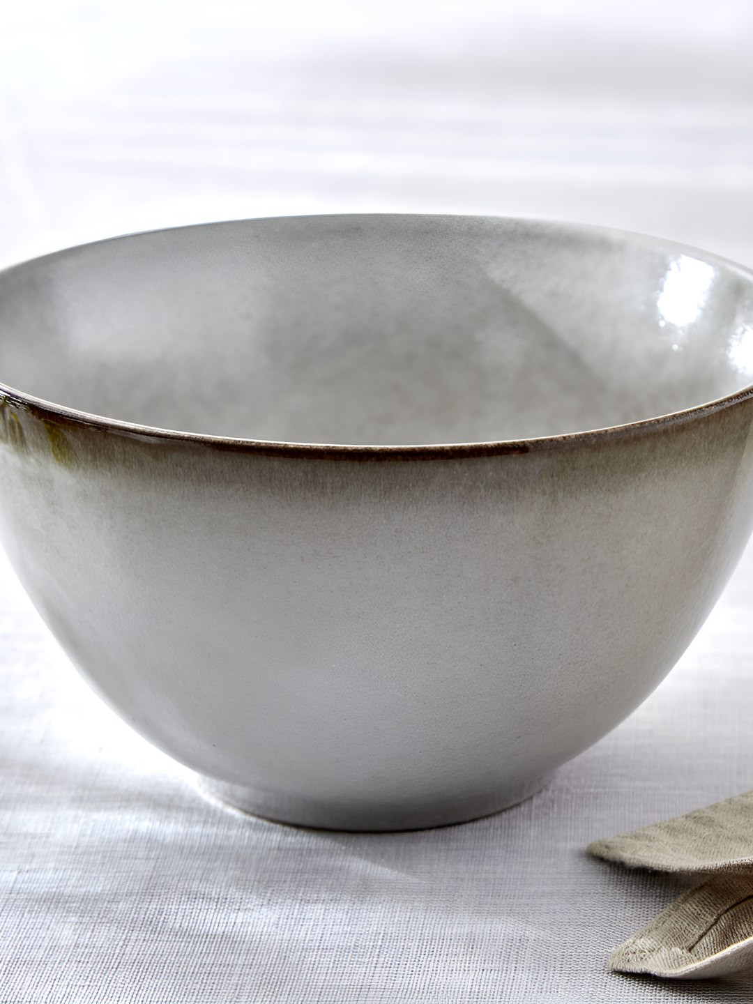 Home Centre Natura Oliver Grey Stoneware Core Bowl