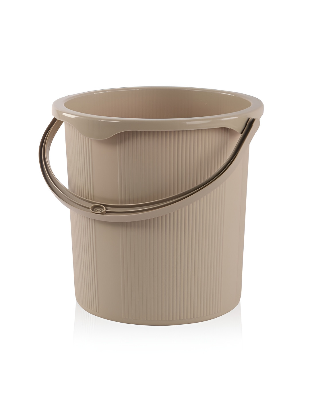Aura Cream-Coloured Textured Bath Bucket  25L
