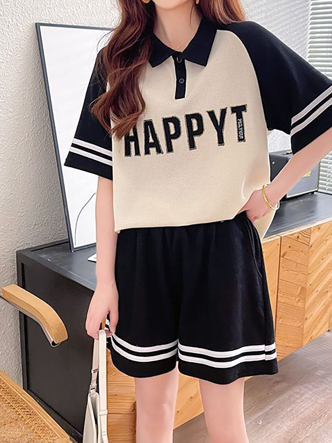 JC Mode Printed T-shirt with Shorts