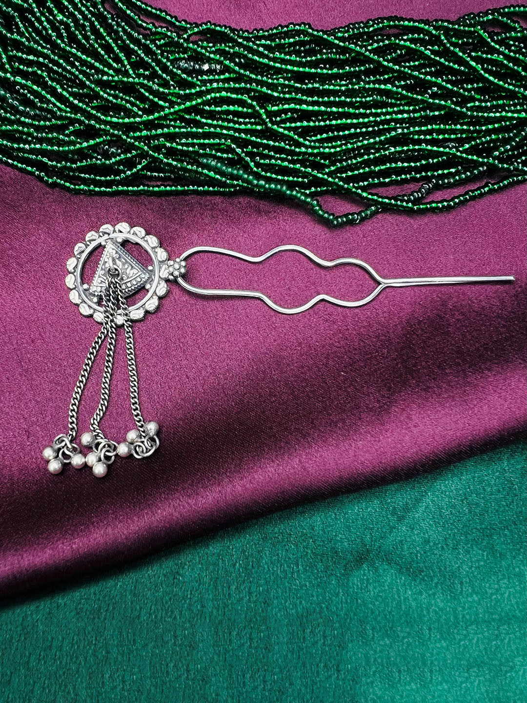 Arte Jewels Women Sterling Silver Oxidised Juda Regular Pin