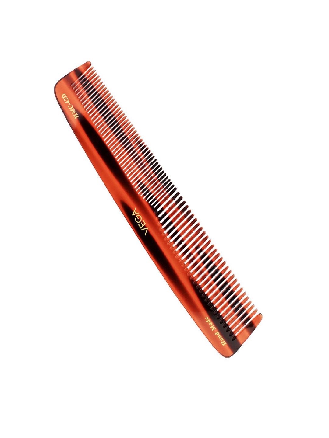 VEGA Unisex Brown Graduated Handmade Dressing Hair Comb