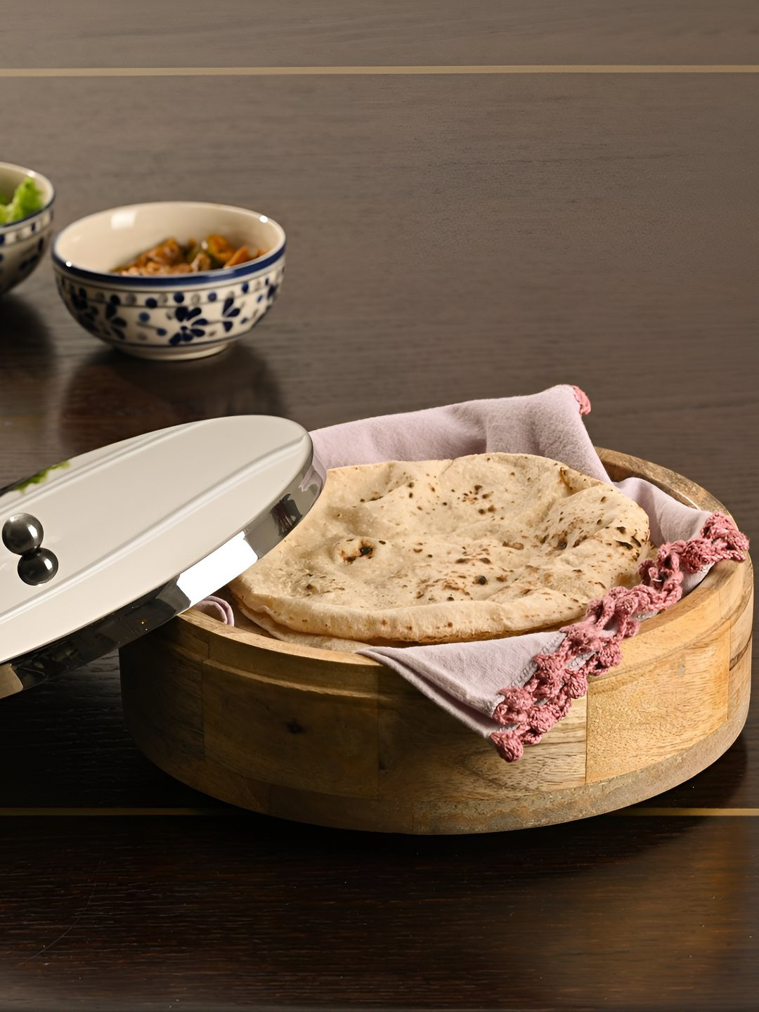SITARRA LIVING Brown Dishwasher Safe Roti Box