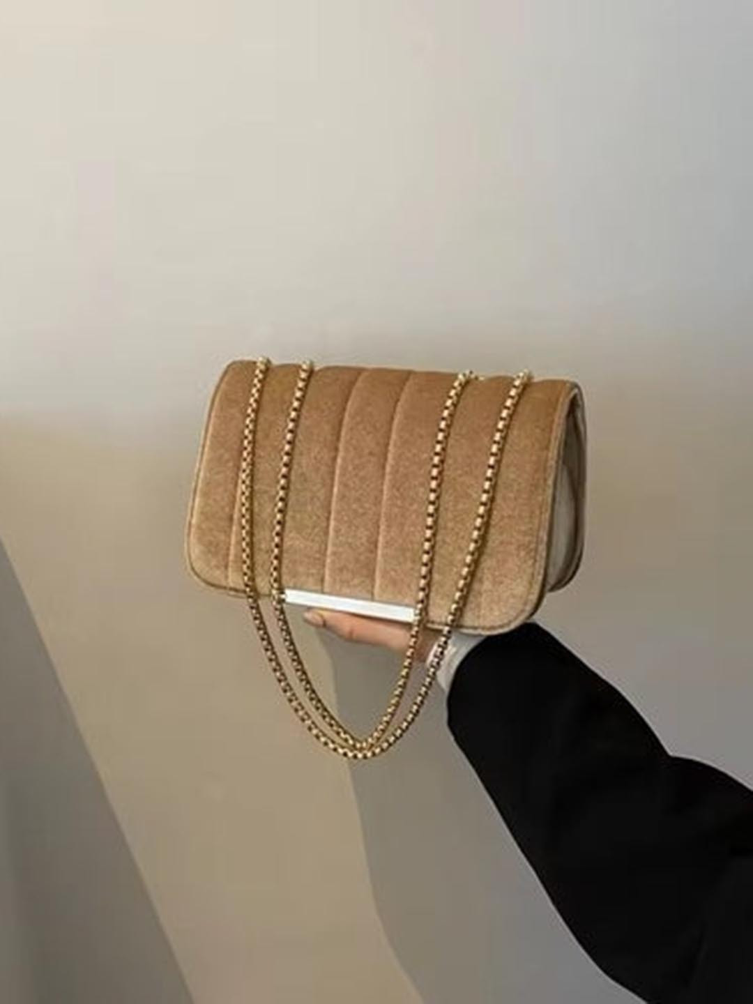 THEPANDASTOREE Women Chic Chain Flap Shoulder Bag