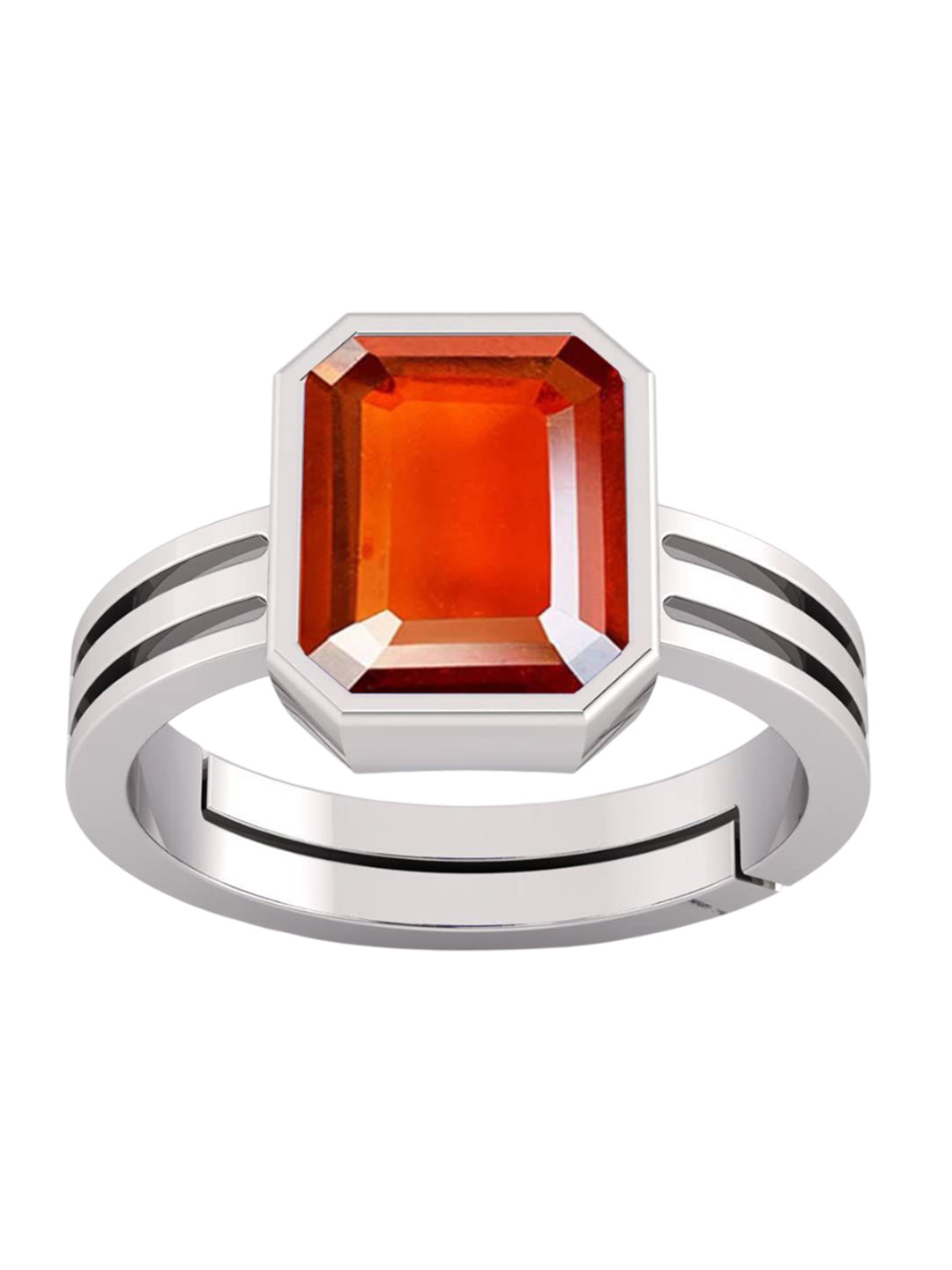 RSPR 11.25 Ratti Panchdhatu Stone-Studded Adjustable Finger Ring