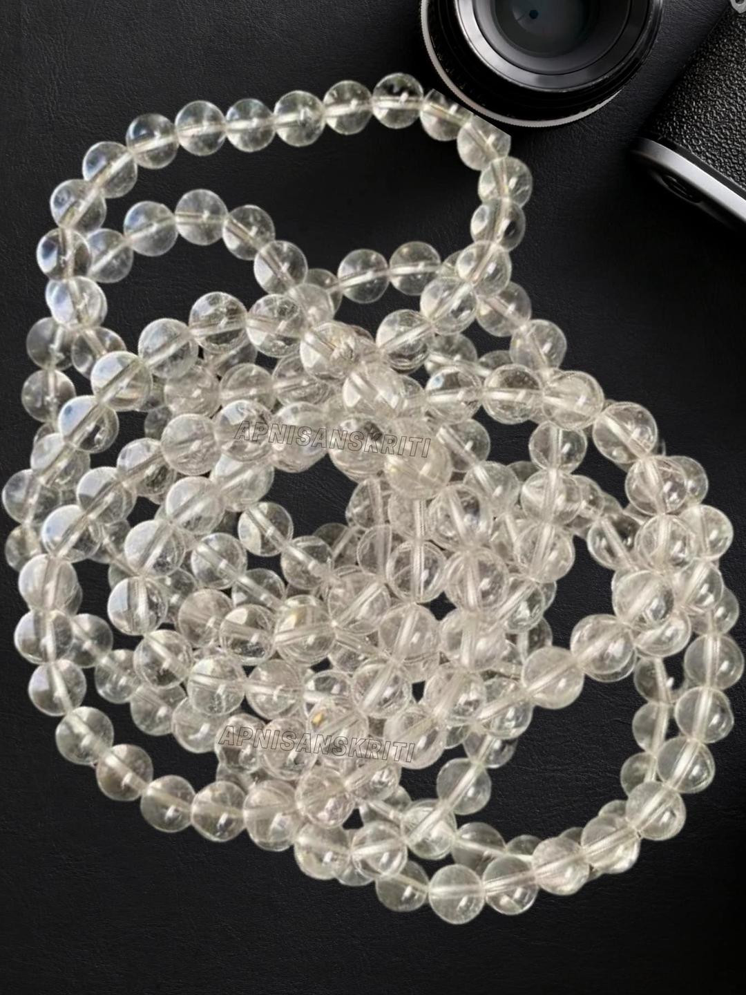 Apnisanskriti Unisex Sphatik Crystal Healing Stone Bracelet