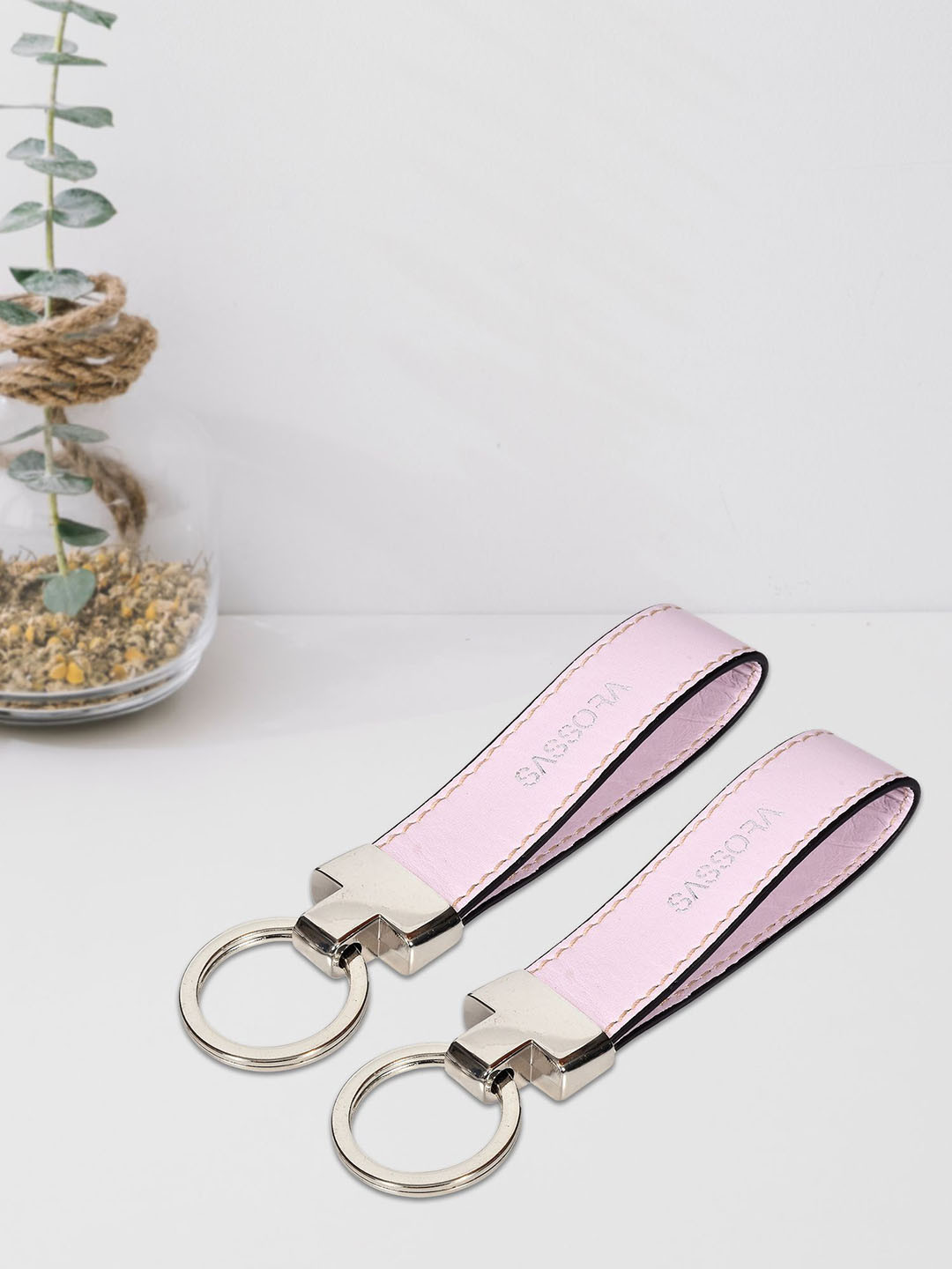 Sassora Pack Of 2 Premium Leather Regular Key Holder