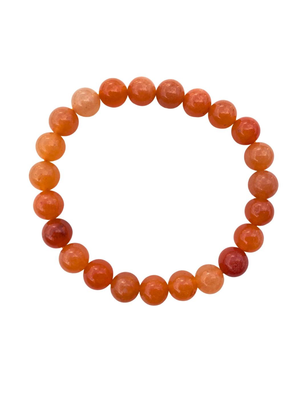 Apnisanskriti Unisex Red Carnellan Stone Bracelet