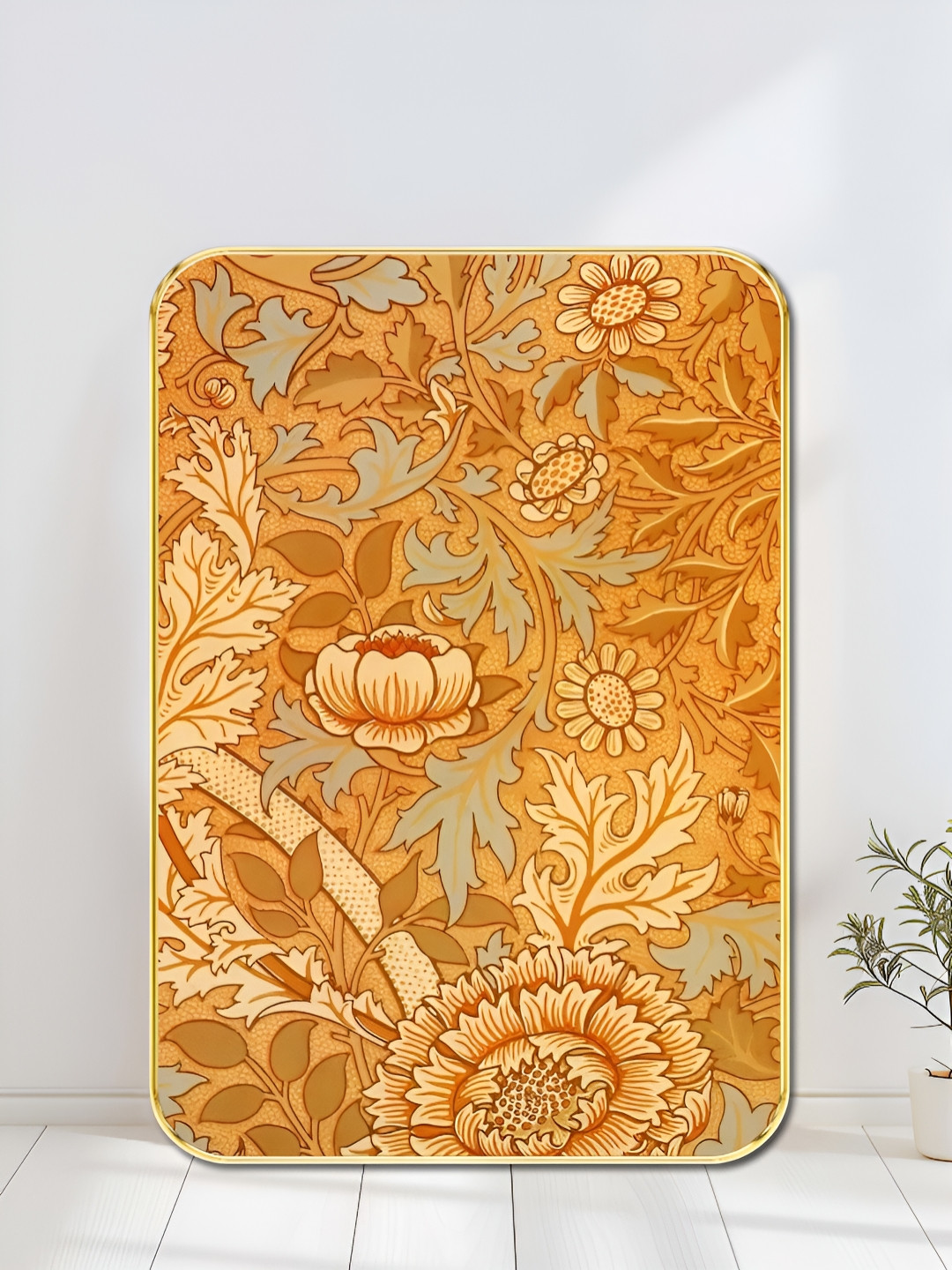 SAF Vintage Wood Wall Rectangle Paintings Wall Art - 24 x 18 In