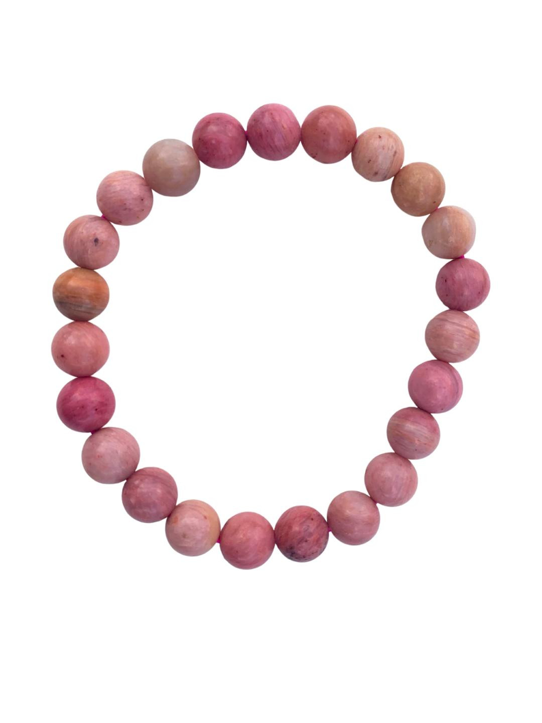 Apnisanskriti Unisex Rhodochrosite Healing Stone Bracelet