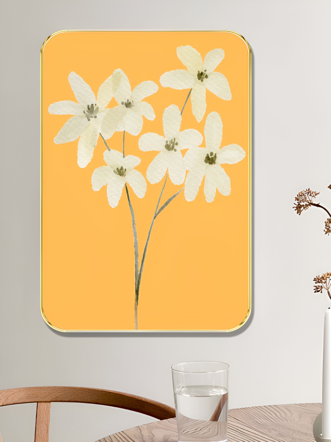 SAF Modern Botanical MDF Wall Rectangle Paintings Wall Art - 18 x 24In