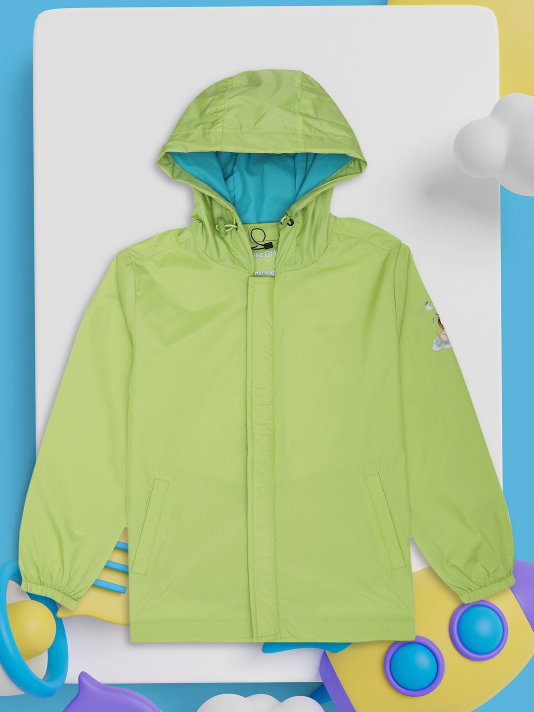 HOUSE OF VEDAS Unisex Kids Windcheater and Water Resistant Outdoor Sporty Jacket